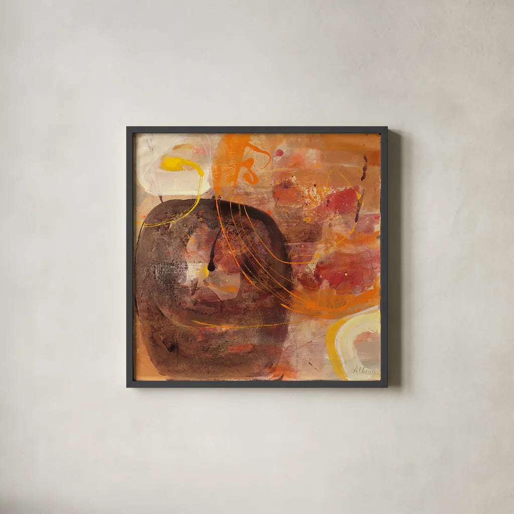 All Shook Up I by Albena Hristova. Shown in a sleek black glass frame for a contemporary gallery look. Available as an archival giclee rolled canvas, fine art paper, or poster print. SKU 21369a.