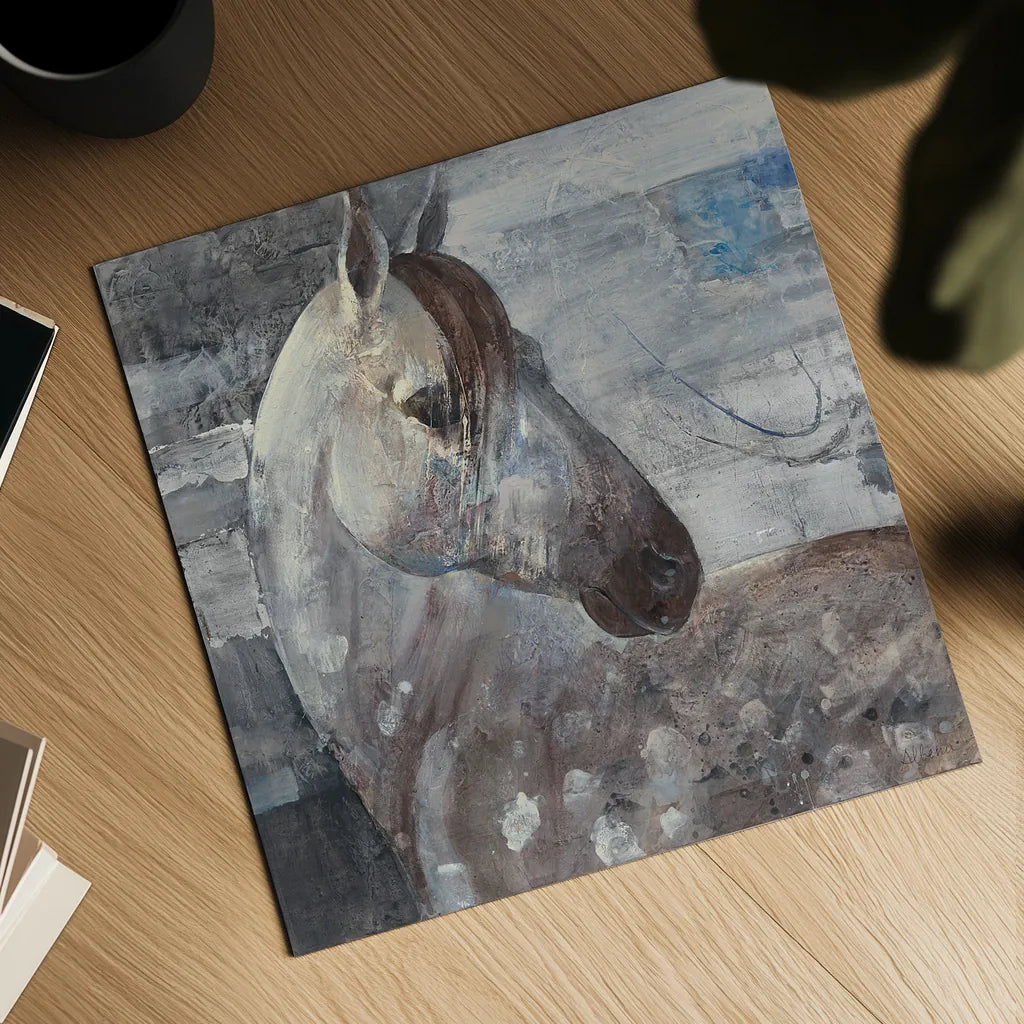Appaloosa by Albena Hristova. Shown as a detailed flat fine art print, highlighting archival giclee quality. Available as an archival giclee rolled canvas, fine art paper, or poster print. SKU 21394a.