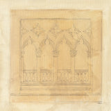 Architectural Drawing II Neutral by Albena Hristova. SKU 90918a. Archival Giclee Fine art print for wall decor.