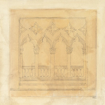 Architectural Drawing II Neutral by Albena Hristova. SKU 90918a. Archival Giclee Fine art print for wall decor.