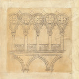 Architectural Drawing III Neutral by Albena Hristova. SKU 90919a. Archival Giclee Fine art print for wall decor.