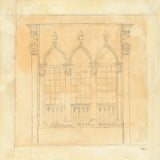 Architectural Drawing IV Neutral by Albena Hristova. SKU 90920a. Archival Giclee Fine art print for wall decor.