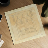 Architectural Drawing IV Neutral by Albena Hristova. Shown as a detailed flat fine art print, highlighting archival giclee quality. Available as an archival giclee rolled canvas, fine art paper, or poster print. SKU 90920a.