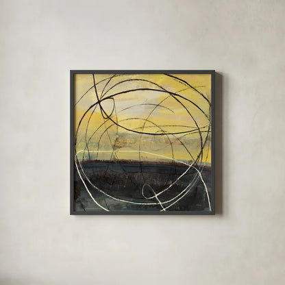 At Dawn Crop v2 by Albena Hristova. Shown in a sleek black glass frame for a contemporary gallery look. Available as an archival giclee rolled canvas, fine art paper, or poster print. SKU 22147a.