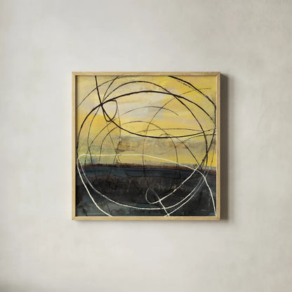 At Dawn Crop v2 by Albena Hristova. Shown in a natural wood glass frame for a timeless modern aesthetic. Available as an archival giclee rolled canvas, fine art paper, or poster print. SKU 22147a.