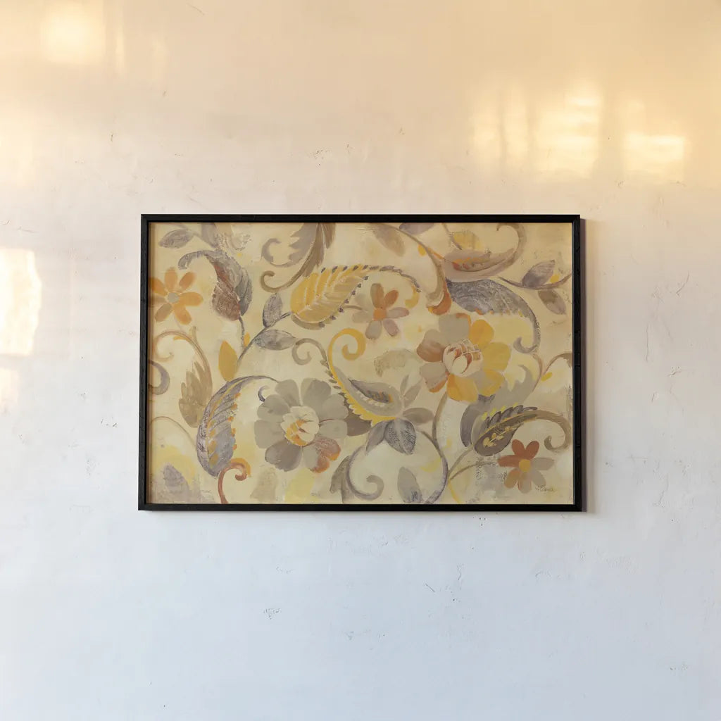 Autumn Garden by Albena Hristova. shown as a paper print in a black flame. Available as a archival giclee rolled canvas, fine art paper, or poster print. SKU 28645i.