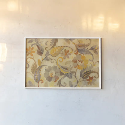 Autumn Garden by Albena Hristova. shown as a paper print in a white frame. Available as a archival giclee rolled canvas, fine art paper, or poster print. SKU 28645i.