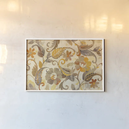 Autumn Garden Light by Albena Hristova. shown as a paper print in a white frame. Available as a archival giclee rolled canvas, fine art paper, or poster print. SKU 29037i.