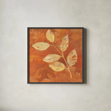 Autumn Leaves I by Albena Hristova. Shown in a sleek black glass frame for a contemporary gallery look. Available as an archival giclee rolled canvas, fine art paper, or poster print. SKU 55450a.