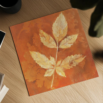 Autumn Leaves II by Albena Hristova. Shown as a detailed flat fine art print, highlighting archival giclee quality. Available as an archival giclee rolled canvas, fine art paper, or poster print. SKU 55451a.