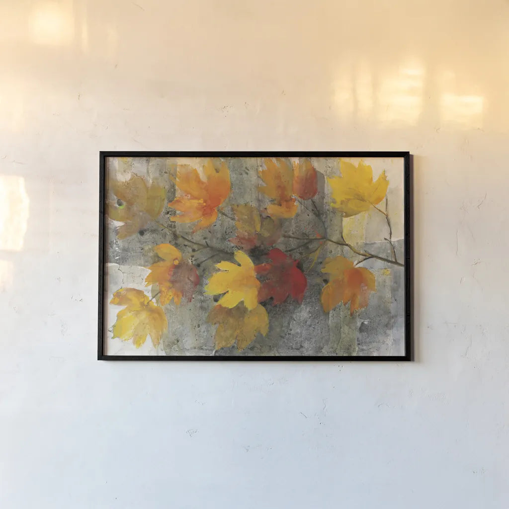 Autumn Rain by Albena Hristova. shown as a paper print in a black flame. Available as a archival giclee rolled canvas, fine art paper, or poster print. SKU 59660i.