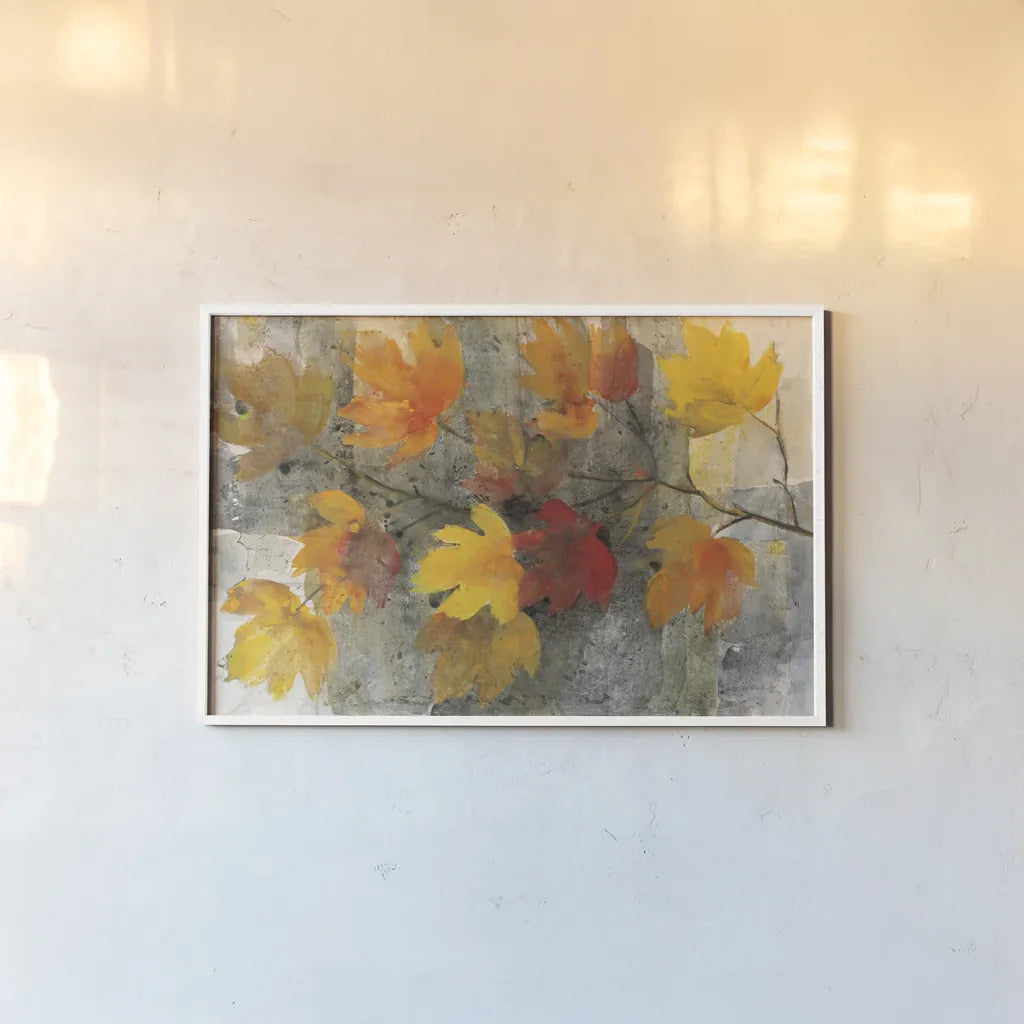 Autumn Rain by Albena Hristova. shown as a paper print in a white frame. Available as a archival giclee rolled canvas, fine art paper, or poster print. SKU 59660i.