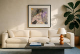 Ballerina I Crop by Albena Hristova. Displayed in a glass frame with matte in a clean modern living room. Available as an archival giclee rolled canvas, fine art paper, or poster print. SKU 68444a.