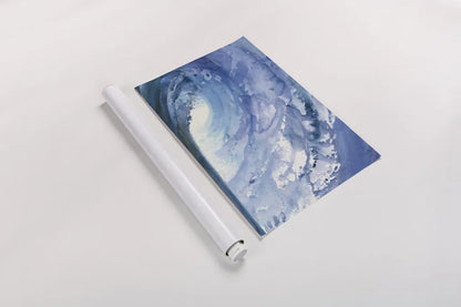 Barrel Wave by Albena Hristova. shown as a rolled paper print. Available as archival giclee rolled canvas, fine art paper, or poster print. SKU 46909i.