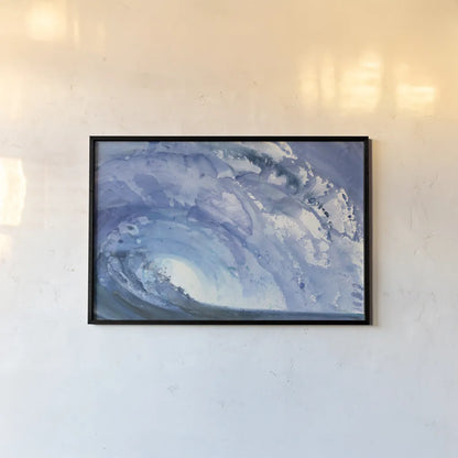 Barrel Wave by Albena Hristova. shown as a paper print in a black flame. Available as a archival giclee rolled canvas, fine art paper, or poster print. SKU 46909i.