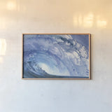 Barrel Wave by Albena Hristova. shown as a paper print in a natural frame. Available as a archival giclee rolled canvas, fine art paper, or poster print. SKU 46909i.