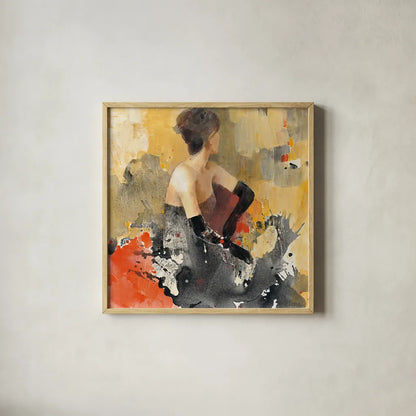 Beautiful Gaze I by Albena Hristova. Shown in a natural wood glass frame for a timeless modern aesthetic. Available as an archival giclee rolled canvas, fine art paper, or poster print. SKU 22260a.