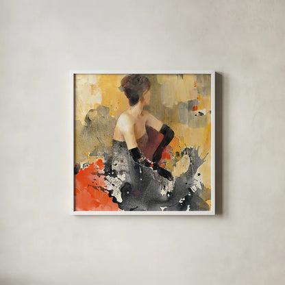 Beautiful Gaze I by Albena Hristova. Shown in a crisp white glass frame for a clean and minimalist style. Available as an archival giclee rolled canvas, fine art paper, or poster print. SKU 22260a.