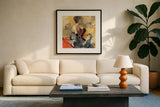 Beautiful Gaze I by Albena Hristova. Displayed in a glass frame with matte in a clean modern living room. Available as an archival giclee rolled canvas, fine art paper, or poster print. SKU 22260a.