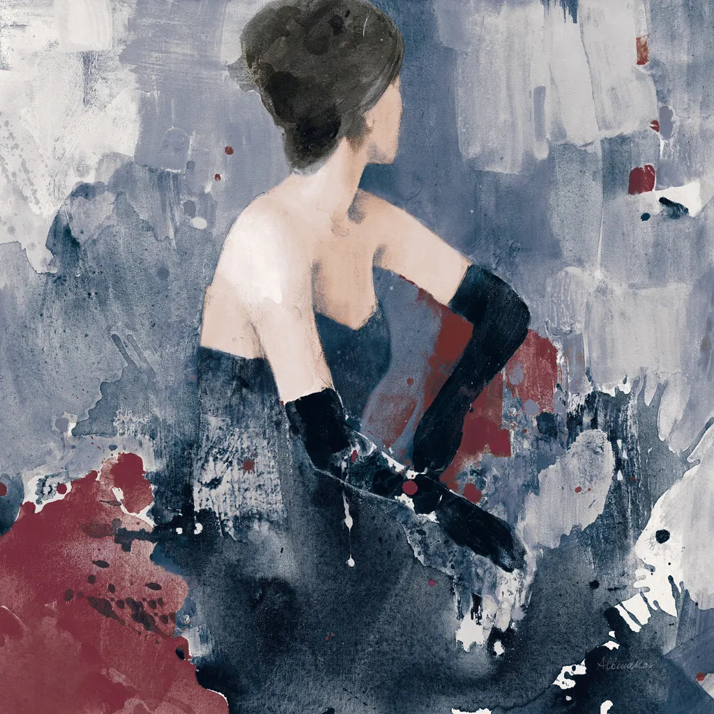 Beautiful Gaze I Blue by Albena Hristova. SKU 84845a. Archival Giclee Fine art print for wall decor.