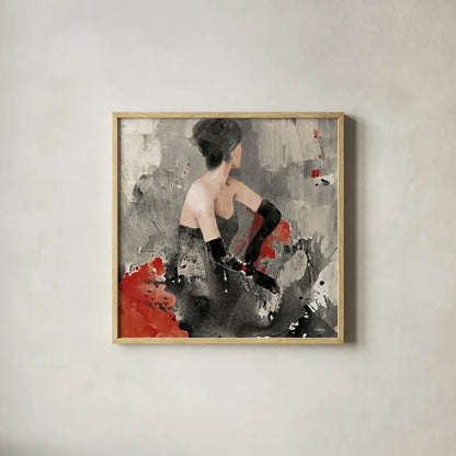 Beautiful Gaze I Neutral by Albena Hristova. Shown in a natural wood glass frame for a timeless modern aesthetic. Available as an archival giclee rolled canvas, fine art paper, or poster print. SKU 22262a.