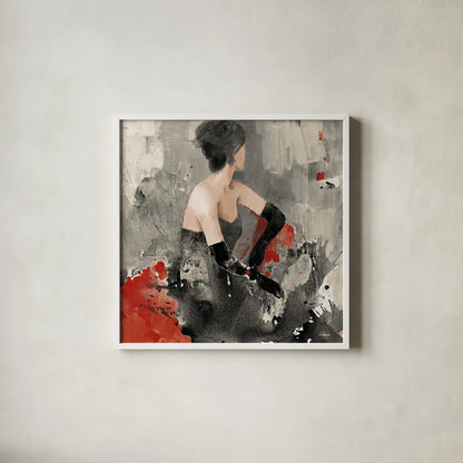 Beautiful Gaze I Neutral by Albena Hristova. Shown in a crisp white glass frame for a clean and minimalist style. Available as an archival giclee rolled canvas, fine art paper, or poster print. SKU 22262a.