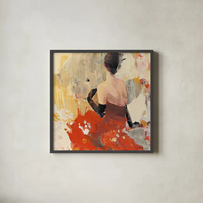 Beautiful Gaze II by Albena Hristova. Shown in a sleek black glass frame for a contemporary gallery look. Available as an archival giclee rolled canvas, fine art paper, or poster print. SKU 22261a.