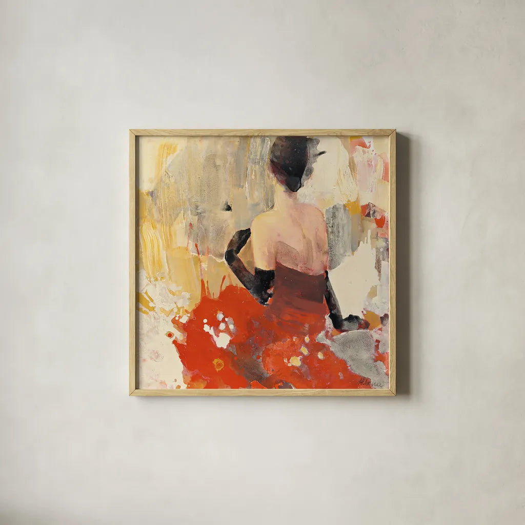 Beautiful Gaze II by Albena Hristova. Shown in a natural wood glass frame for a timeless modern aesthetic. Available as an archival giclee rolled canvas, fine art paper, or poster print. SKU 22261a.