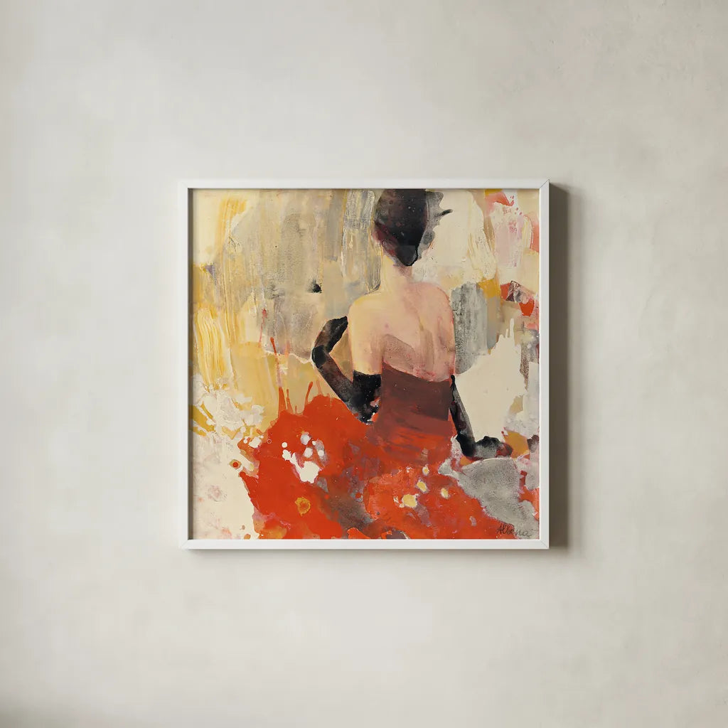 Beautiful Gaze II by Albena Hristova. Shown in a crisp white glass frame for a clean and minimalist style. Available as an archival giclee rolled canvas, fine art paper, or poster print. SKU 22261a.