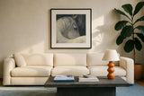 Bijou by Albena Hristova. Displayed in a glass frame with matte in a clean modern living room. Available as an archival giclee rolled canvas, fine art paper, or poster print. SKU 31250a.