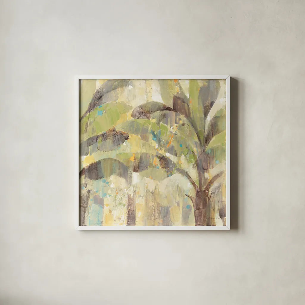 Bimini II by Albena Hristova. Shown in a crisp white glass frame for a clean and minimalist style. Available as an archival giclee rolled canvas, fine art paper, or poster print. SKU 20038a.