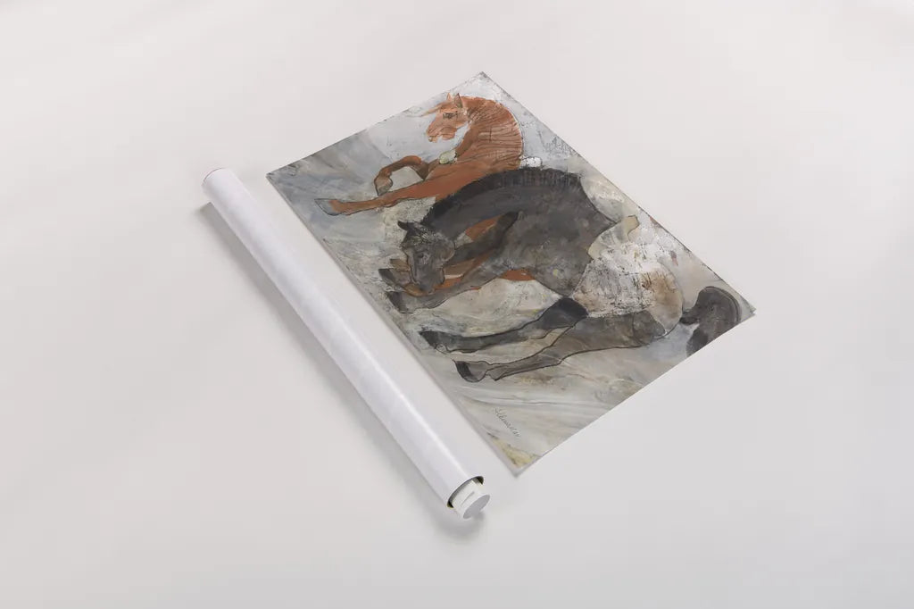 Blaze and Shadow by Albena Hristova. shown as a rolled paper print. Available as archival giclee rolled canvas, fine art paper, or poster print. SKU 89807i.