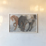 Blaze and Shadow by Albena Hristova. shown as a paper print in a white frame. Available as a archival giclee rolled canvas, fine art paper, or poster print. SKU 89807i.