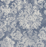 Blue Damask by Albena Hristova. SKU 81055a. Archival Giclee Fine art print for wall decor.