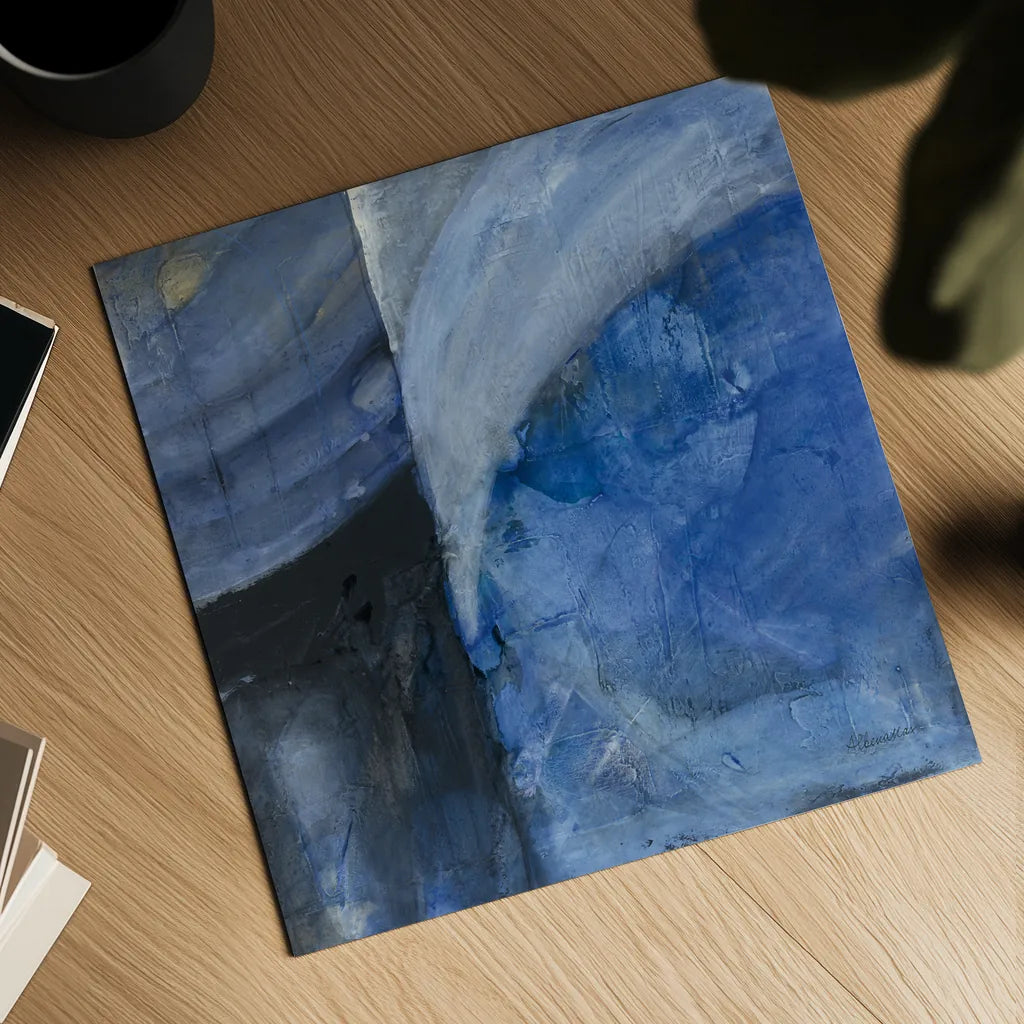 Blue Mood by Albena Hristova. Shown as a detailed flat fine art print, highlighting archival giclee quality. Available as an archival giclee rolled canvas, fine art paper, or poster print. SKU 70622a.