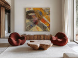 Boundless Energy I by Albena Hristova. Shown as extra-large giant wall art in a modern living room. Available as an archival giclee rolled canvas, fine art paper, or poster print. SKU 66026a.