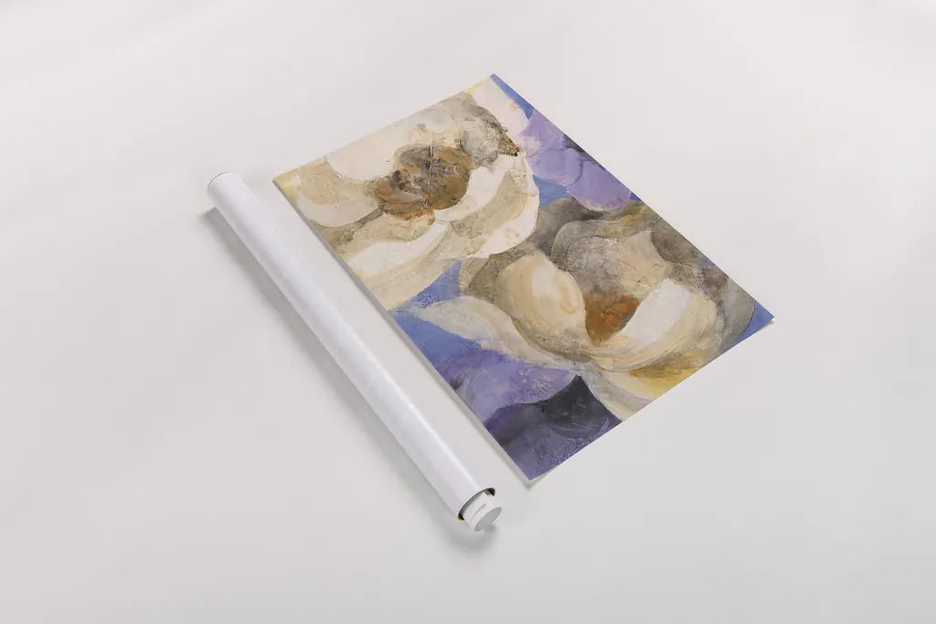 Bright Floral I by Albena Hristova. shown as a rolled paper print. Available as archival giclee rolled canvas, fine art paper, or poster print. SKU 64626h.