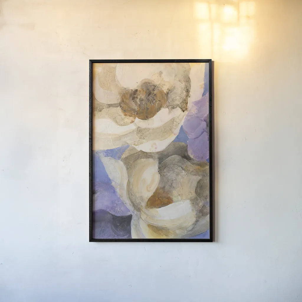 Bright Floral I by Albena Hristova. shown as a paper print in a black flame. Available as a archival giclee rolled canvas, fine art paper, or poster print. SKU 64626h.