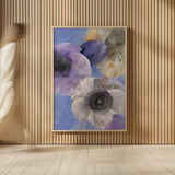 Bright Floral II by Albena Hristova. shown as over sized large wall art. Available as an archival giclee rolled canvas, fine art paper, or poster print. SKU 64627h.