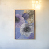 Bright Floral II by Albena Hristova. shown as a paper print in a natural frame. Available as a archival giclee rolled canvas, fine art paper, or poster print. SKU 64627h.