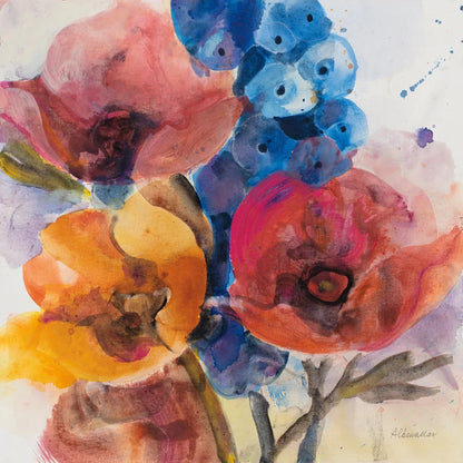 Bright Flowers II by Albena Hristova. SKU 86628a. Archival Giclee Fine art print for wall decor.