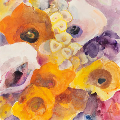 Bright Flowers IV by Albena Hristova. SKU 86907a. Archival Giclee Fine art print for wall decor.