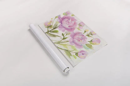 Bright Peonies by Albena Hristova. shown as a rolled paper print. Available as archival giclee rolled canvas, fine art paper, or poster print. SKU 54827i.