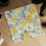 Buttercups I by Albena Hristova. Shown as a detailed flat fine art print, highlighting archival giclee quality. Available as an archival giclee rolled canvas, fine art paper, or poster print. SKU 22473a.