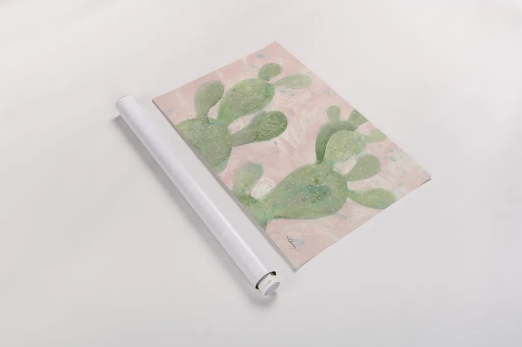 Cactus Panel III by Albena Hristova. shown as a rolled paper print. Available as archival giclee rolled canvas, fine art paper, or poster print. SKU 41998i.