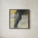 Caleb by Albena Hristova. Shown in a sleek black glass frame for a contemporary gallery look. Available as an archival giclee rolled canvas, fine art paper, or poster print. SKU 41850a.