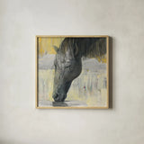 Caleb by Albena Hristova. Shown in a natural wood glass frame for a timeless modern aesthetic. Available as an archival giclee rolled canvas, fine art paper, or poster print. SKU 41850a.
