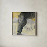 Caleb by Albena Hristova. Shown in a crisp white glass frame for a clean and minimalist style. Available as an archival giclee rolled canvas, fine art paper, or poster print. SKU 41850a.