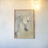 Calm Crop by Albena Hristova. shown as a paper print in a natural frame. Available as a archival giclee rolled canvas, fine art paper, or poster print. SKU 46420h.