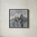 Castle Rock by Albena Hristova. Shown in a sleek black glass frame for a contemporary gallery look. Available as an archival giclee rolled canvas, fine art paper, or poster print. SKU 54063a.